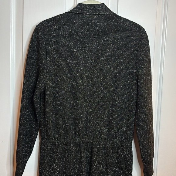 EUC CHANEL women’s black lurex jumpsuit size French 38 - Picture 9 of 14